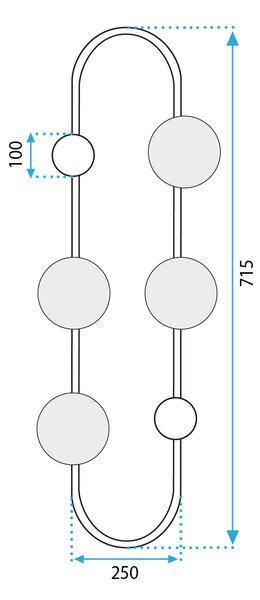 Stenska svetilka APP1144-4W zlata