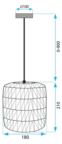 Boho viseča svetilka APP1252-1CP