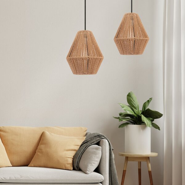 Lampa Wisząca Boho APP1150-1W WOOD