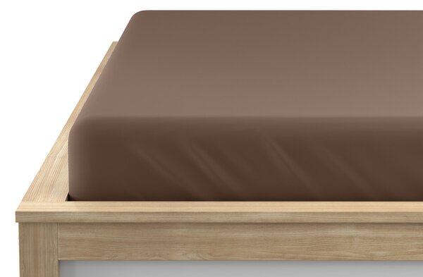 Jersey rjuha temno rjava 200 x 220 cm