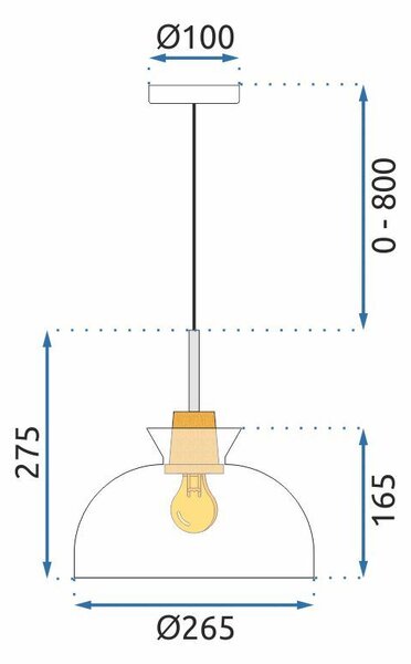 Viseča svetilka APP1184-1CP C