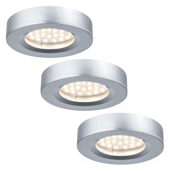 Paulmann 93580 - KOMPLET 3xLED/2,5W Vgradna svetilka FURNITURE 230/12V