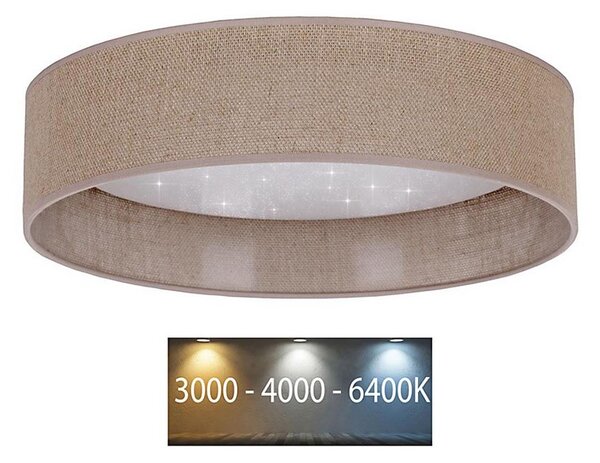 Brilagi - LED Stropna svetilka VELVET STAR LED/24W/230V pr. 40 cm rjava