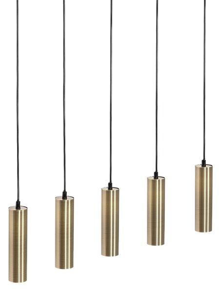 Moderna viseča svetilka bronze 5-light - Jeana