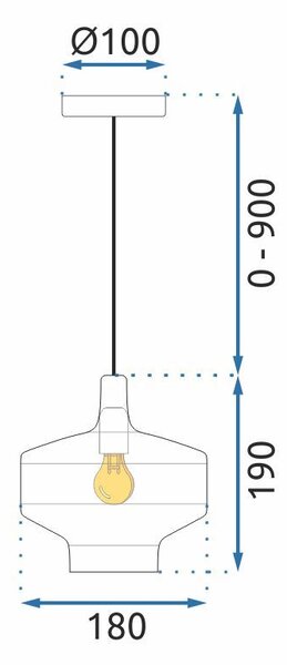 Lampa Wisząca APP1121-1CP