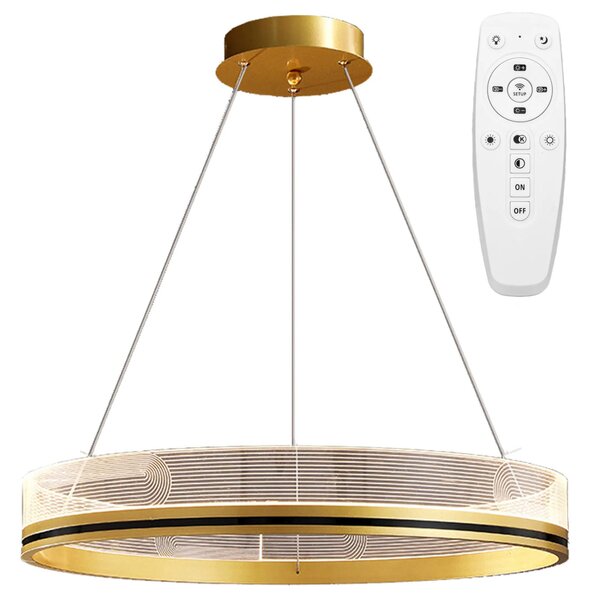 Lampa Wisząca APP1190-CP Gold 60cm