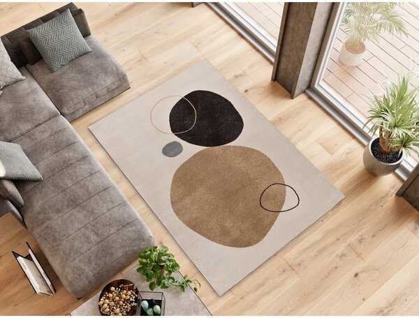 Bež-kremno bela preproga 80x150 cm Peblinne – Bonami Selection