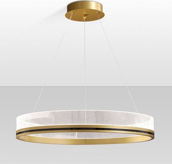 Lampa Wisząca APP1190-CP Gold 60cm