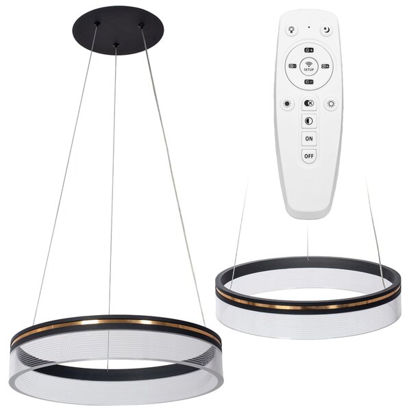 Lampa Wisząca APP1191-CP 40cm Black