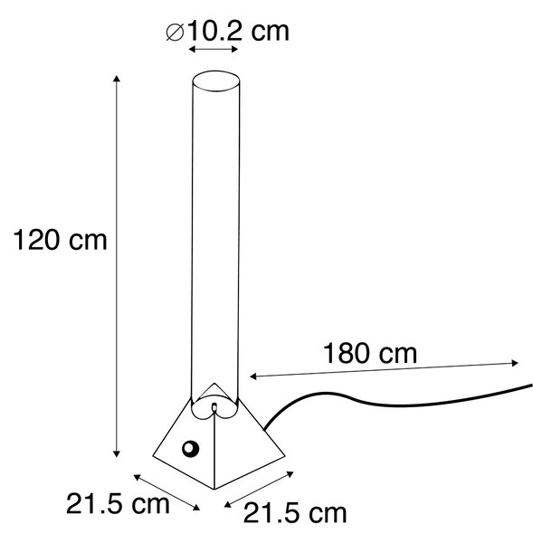 Bubble tube 9,5 l siva vključno z LED - Sealife