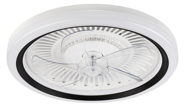 LED Stropna svetilka z ventilatorjem GEMMA LED/37W/230V bela + Daljinski upravljalnik