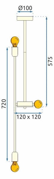 Stropna svetilka APP1115-6CP