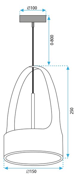 APP1187-CP viseča svetilka