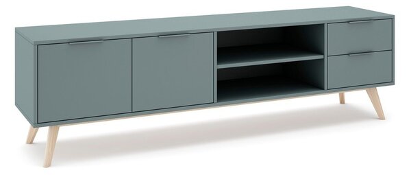 Prašno zelena TV omarica 180x53x40 cm Pisco – Marckeric