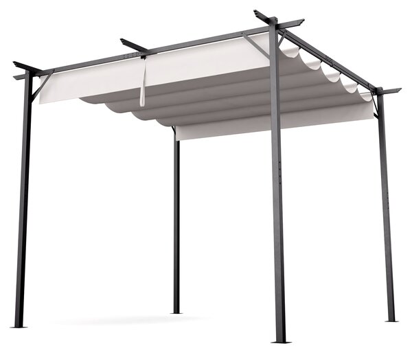 Blumfeldt Pantheon Robust pergola, 3x3 m, prašno barvano jeklo, odporno na vremenske vplive