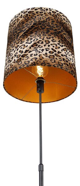 Stoječa svetilka črna senca leopard design 40 cm - Parte