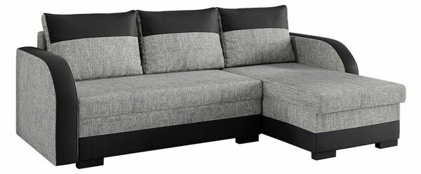 Kotna garnitura Columbus 111, Funkcija spanje, Predal, 230x140x85cm, Noge: Plastika, Les