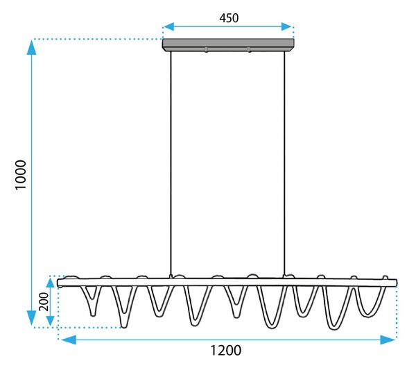 Stropna svetilka LED APP1288-CP