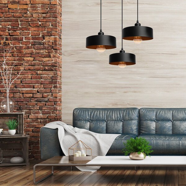 Lampa Wisząca APP1334-3CP Black Gold