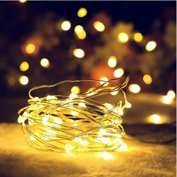 Božična svetlobna veriga 20 LED, topla bela