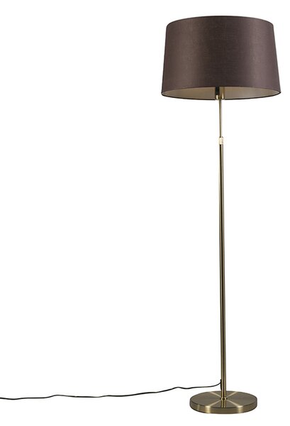 Stoječa svetilka zlata/mešana z rjavo kapico 45 cm nastavljiva - Parte