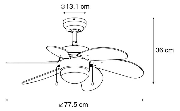 Stropni ventilator siv - svež 3