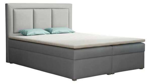 Boxspring postelja Pomona 112, 180x200, Blago, Posteljno dno, 180x215x115cm, Vzmetnica