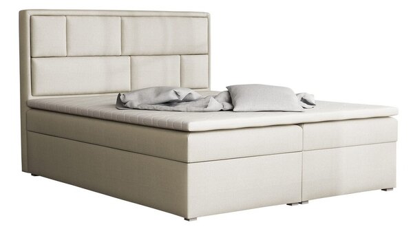 Boxspring postelja Pomona 115, 140x200, Blago, Posteljno dno, 140x215x115cm, Vzmetnica