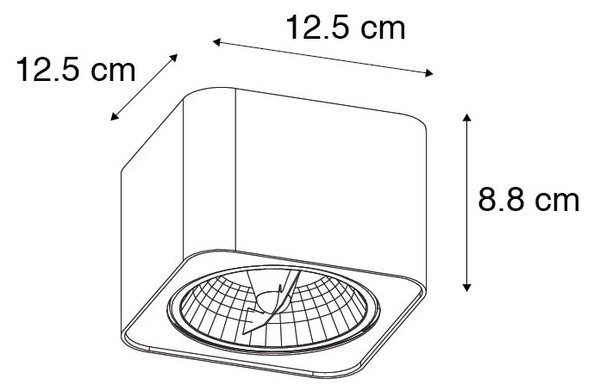 Moderna spot bela 12,5 cm - Boxer