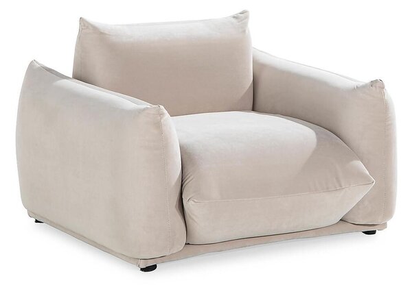 Fotelj Augusta 125, Beige, 114x76x71cm