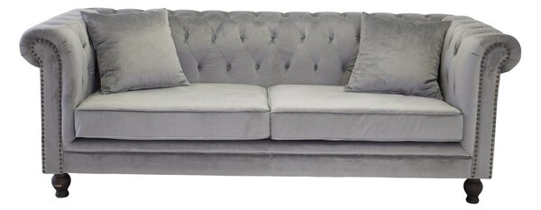 Kavč chesterfield Dallas 255, 217x88x80cm, Noge: Les,Delno sestavljeno, Bor