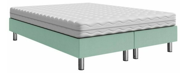 Boxspring postelja Logan 101, 180x200, Blago, Posteljno dno, 180x200x47cm, Vzmetnica