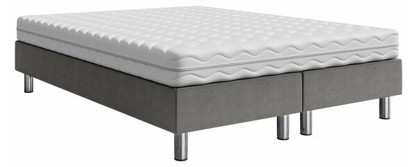 Boxspring postelja Logan 101, 140x200, Blago, Posteljno dno, 140x200x47cm, Vzmetnica