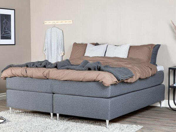 Boxspring postelja Dallas 480, 180x200, Blago, Posteljno dno, 180x200x73cm, Vzmetnica, Smreka