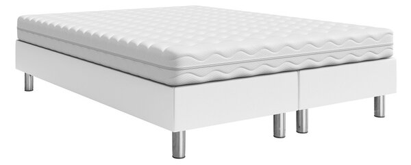 Boxspring postelja Logan 101, 140x200, Eko usnje, Posteljno dno, 140x200x47cm, Vzmetnica