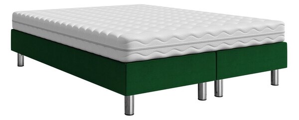 Boxspring postelja Logan 101, 140x200, Blago, Posteljno dno, 140x200x47cm, Vzmetnica