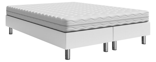 Boxspring postelja Logan 101, 160x200, Eko usnje, Posteljno dno, 160x200x47cm, Vzmetnica