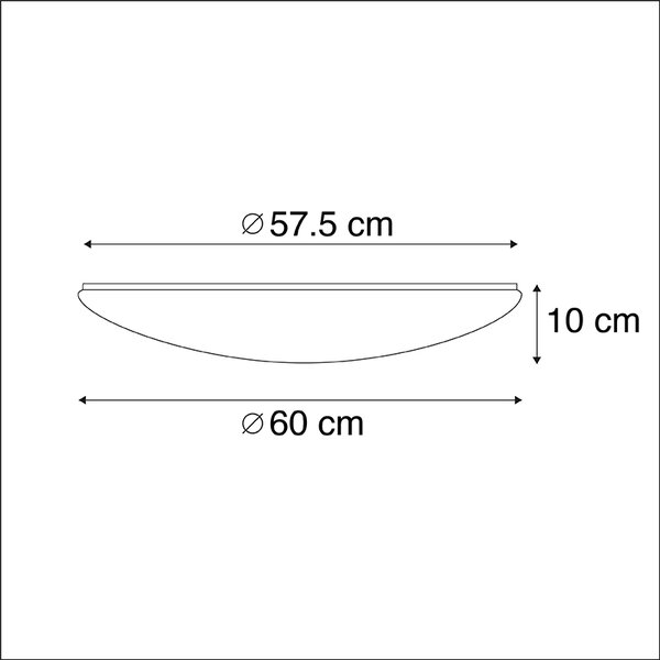 LED stropna svetilka 60 cm zvezdni učinek z daljinskim upravljalnikom - Extrema