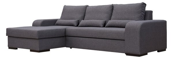 Kotna garnitura Kingsport 103, Funkcija spanje, Predal, 285x165x90cm, Noge: Les