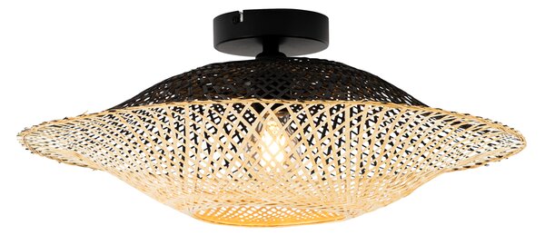 Orientalska zunanja stropna svetilka bambus 50 cm IP44 - Rina