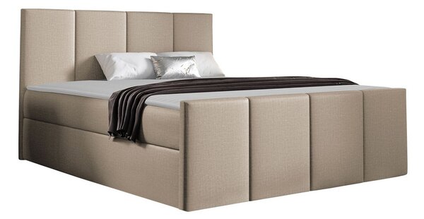 Boxspring postelja Baltimore 154, 120x200, Blago, Posteljno dno, 124x213x103cm, Vzmetnica