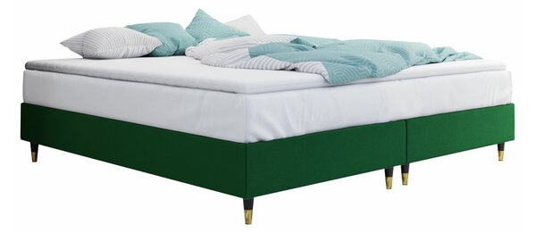 Boxspring postelja Logan 109, 180x200, Blago, Posteljno dno, 180x200x47cm, Vzmetnica