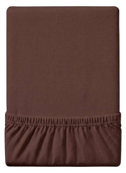 Jersey rjuha EXCLUSIVE temno rjava 90 x 200 cm