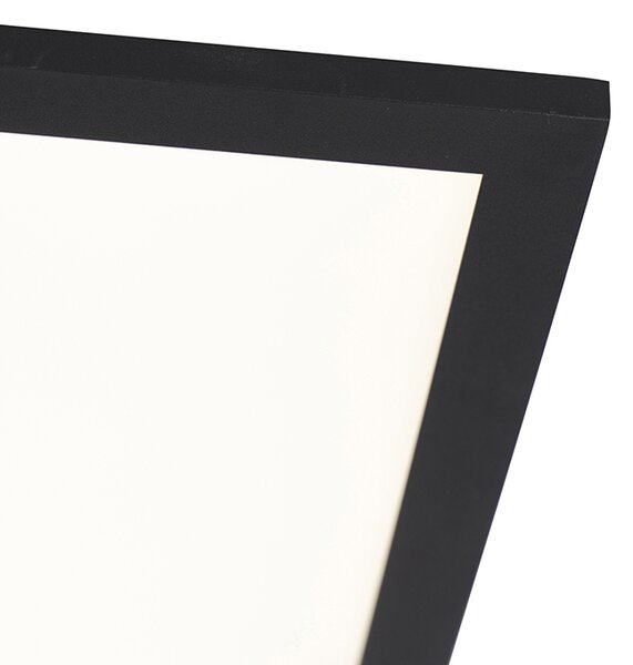 Sodobna stropna svetilka črna 120 cm vključno z LED zatemnitvijo do toplega - Liv