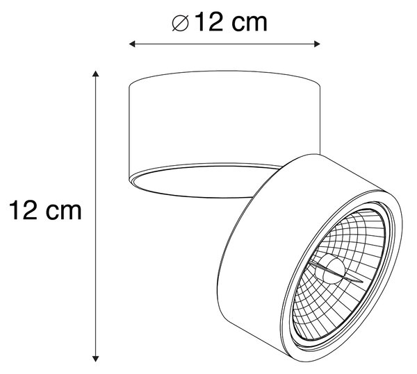 Komplet dveh modernih lis v beli barvi - Go Nine Tubo