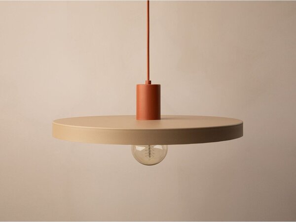 Bež kovinska viseča svetilka ø 40 cm Ori – Micadoni
