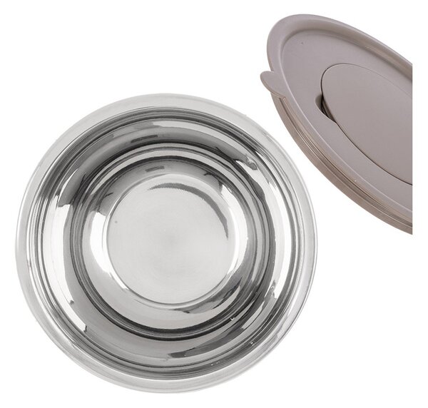 Skleda iz nerjavečega jekla v srebrni barvi ø 22 cm Beige – Orion