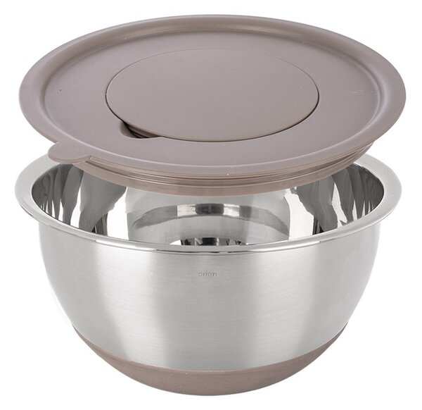 Skleda iz nerjavečega jekla v srebrni barvi ø 22 cm Beige – Orion