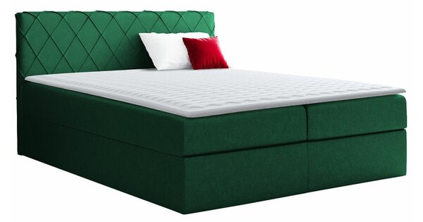 Boxspring postelja Baltimore 127, 120x200, Blago, Posteljno dno, 126x208x103cm, Vzmetnica