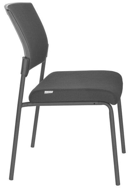 KONFERENČNI STOL tekstil črna